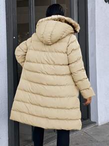SHEIN Cottnline 女士棉質外套 - 米色 - 查看 2