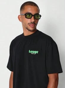SUMWON Regular Fit Short Sleeve Tee With Back Graphic Print