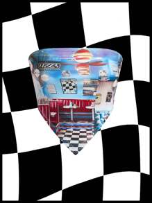 SHEINNeu Áo ống in họa tiết viền bất đối xứng mùa hè dành cho nữ - màu đen - Xem 1