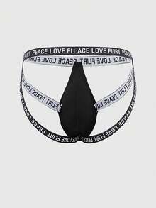 男士時尚性感字母印花T-Back丁字褲