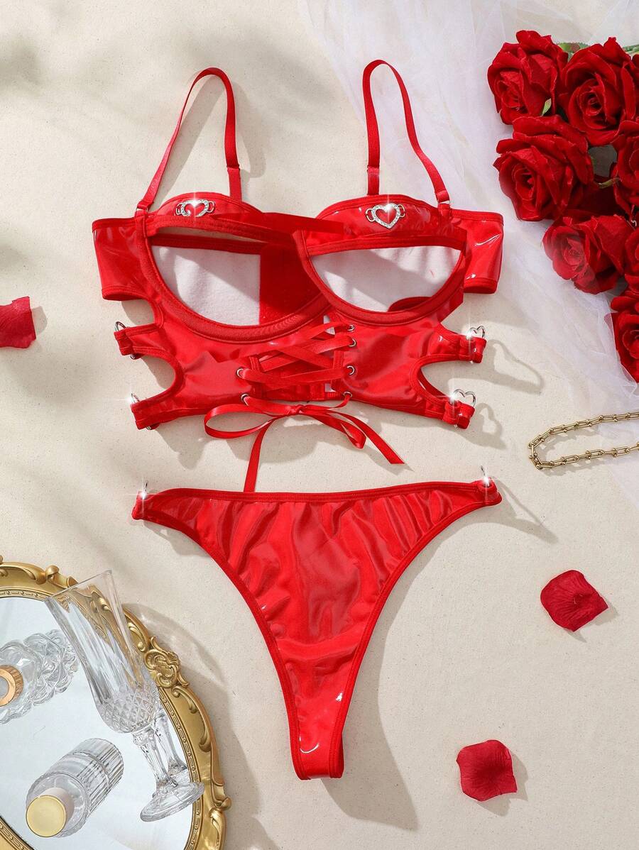 AltCore Set de lenjerie sexy de zi cu zi, simplu, simplu, pentru femei