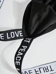 男士時尚性感字母印花T-Back丁字褲