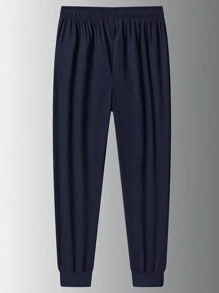 Herren Sommer dünne elastische schnell trocknende Eisseiden Sport- & Freizeithose, Herbst