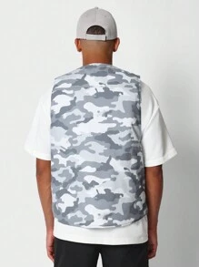 SUMWON Utility Gilet With Camo Print - Multicolor - View 2