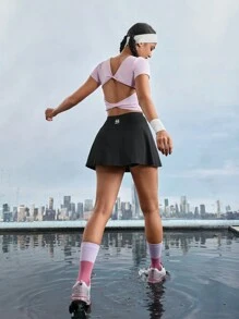 In My Nature Women's Quick-Dry Breathable Hollowed-Out Back Outdoor Camping Hiking City Commute T-Shirt