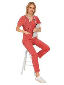 护士服女装工作服套装幼儿园儿童游乐场工作服舒适套装制服