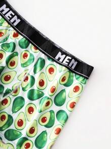 NotGurli Men's Cartoon Printed Boxer Briefs With Elastic Waistband (5pcs/Set)