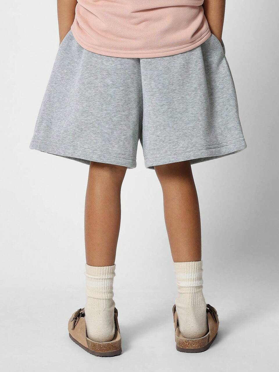 Mädchen kurze Hose mit Känguru Taschenfront Grafik Muster für junge Teenager