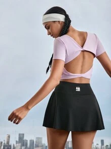 In My Nature Women's Quick-Dry Breathable Hollowed-Out Back Outdoor Camping Hiking City Commute T-Shirt