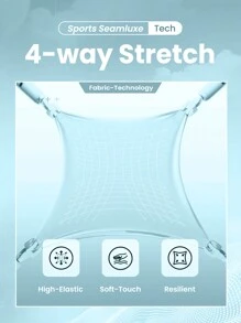 SHEIN Core Rhythm 弹力扎染宽腰运动紧身裤瑜伽女裤 - 彩色 - 查看 5