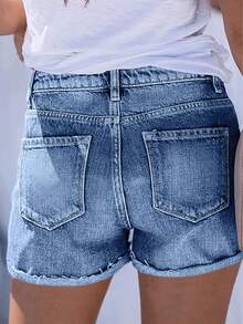 暢銷的時尚歐美風格牛仔短褲