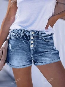 Best Selling Fashionable European And American Style Denim Shorts