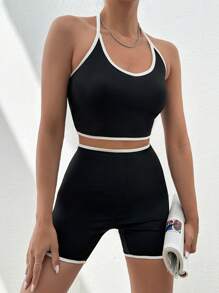 RueChic Women's Active Wear Black Suit - Black - View 1