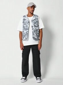SUMWON Utility Gilet With Camo Print - Multicolor - View 4