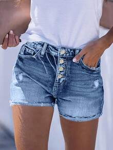 暢銷的時尚歐美風格牛仔短褲