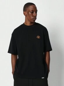 SUMWON Camiseta con gráfico impreso de la ciudad de Nueva York - Negro - Ver 2