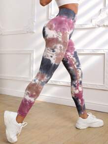 Easithlete 紮染收復運動打底褲