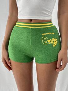 SHEIN Unity 女裝Y2K色塊短褲