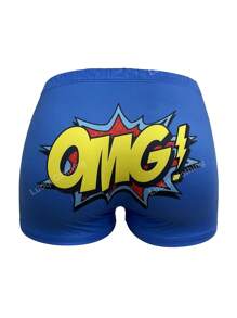 Women's Summer Shorts Fashionable Printed Skinny Shorts