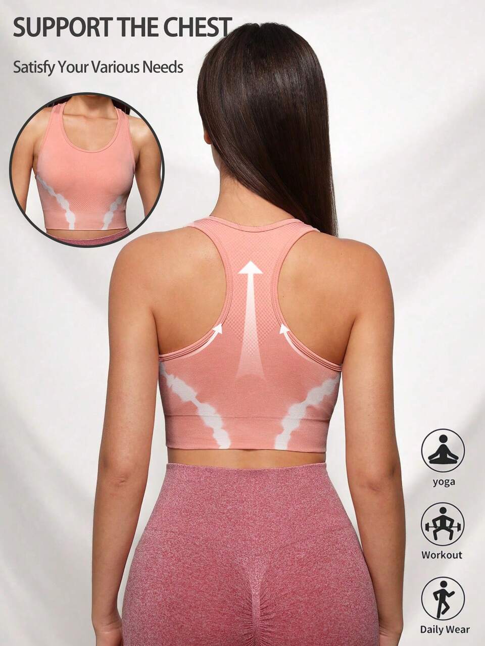 Summer Color Block Crop Top With Halter, Athletic