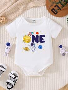 Baby Boy Family Matching Outfits Mommy And Me ,3 Pieces Are Sold Separately - White - View 3