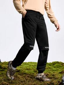 In My Nature 男士时尚宽松印花及膝户外跑步短裤