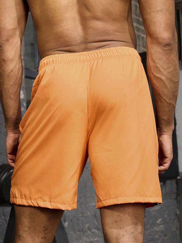 Boyfriend Style Men's Casual Sports Shorts For Daily Summer Wear Orange Shortsmen Sports Shortsmen Gym Shortsgym Shorts For Menrunning Shorts For Men Sweat Pants