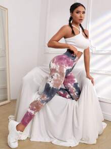 Easithlete 紮染收復運動打底褲