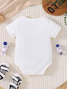 Baby Boy Family Matching Outfits Mommy And Me ,3 Pieces Are Sold Separately - White - View 2
