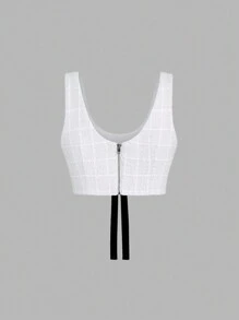 Sweetra Top de camisola de verano para mujer con cuello en V, ajuste ceñido y adorno de lazo