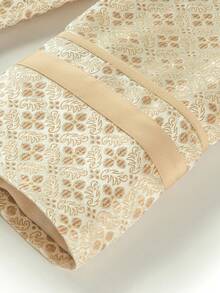 Áo khoác dài tay thường ngày dệt jacquard phong cách Trung Hoa mới cho nữ, bộ đồ cổ điển cổ điển Tang Suit - Cà phê nâu - Xem 4