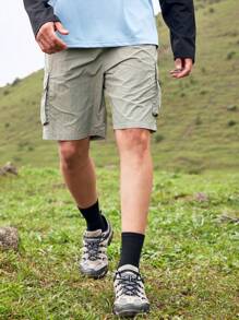 In My Nature Shorts de trabajo al aire libre holgados y de unicolor de moda para hombres con bolsillos