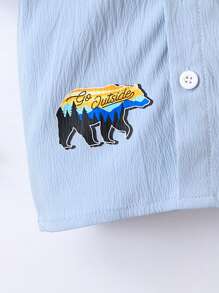 時尚藝術設計嬰兒男童衣服，潮流圖案