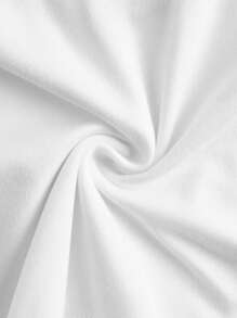 Slaydiva Camiseta de tirantes gruesos con gráfico de cruz, verano - Blanco - Ver 4