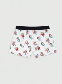 Men's Stylish Cartoon Printed Boxer Shorts - Multicolor - View 2
