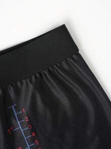 Men's Simple Printed Boxer Briefs For Daily Wear - Black - View 7