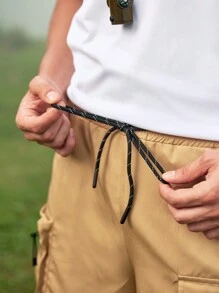 In My Nature Men's Fashionable Loose Fit Outdoor Work Shorts With Pocket Design