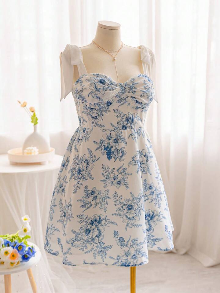 タグ付き トリートユアセルフFloral vintage like dress タグ付き トリートユアセルフFloral vintage like dress - メルカリ