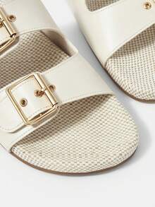 Styleloop Women's Flat Vacation Style Sandals Boho Feels - White - View 4