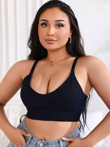 SHEIN Plus Size Solid Color Simple Daily Wear Bralette & Bra Wireless 3 Pcs