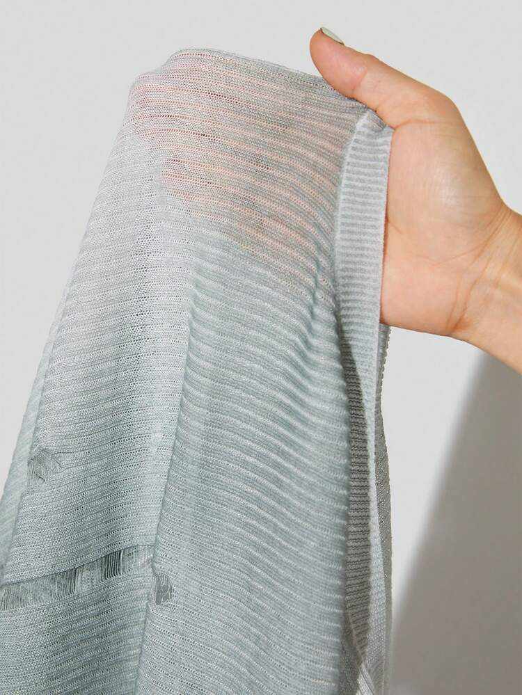 Women's Summer Streetwear Y2K Knit Tie Dye French Grey Sweater Vest