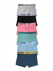 少年男孩6入組多色透氣舒適AB拼接套裝 - 彩色 - 查看 2