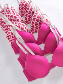 女性6入組舒適無痕帶鋼圈胸罩 - 彩色 - 查看 5