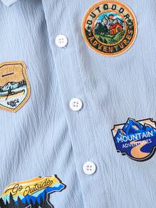 時尚藝術設計嬰兒男童衣服，潮流圖案