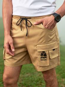 In My Nature Men's Fashionable Loose Fit Outdoor Work Shorts With Pocket Design