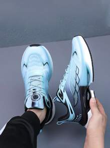 Men's Sports Shoes, Breathable Shock-Absorbing Elastic Wear-Resistant Casual Shoes