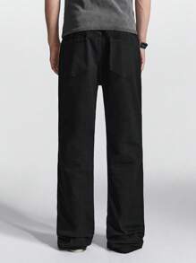 Chillumni Männer Tinte Muster gerade und lockere Passform lässige Jeans