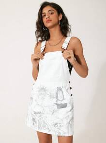 GAWX 艺术家无袖连衣裤风格女式短裙、夏装、节日、派对、度假、除夕、生日、海滩、节日