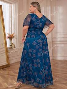 Vestido de noche formal de talla grande para fiestas, bodas y eventos