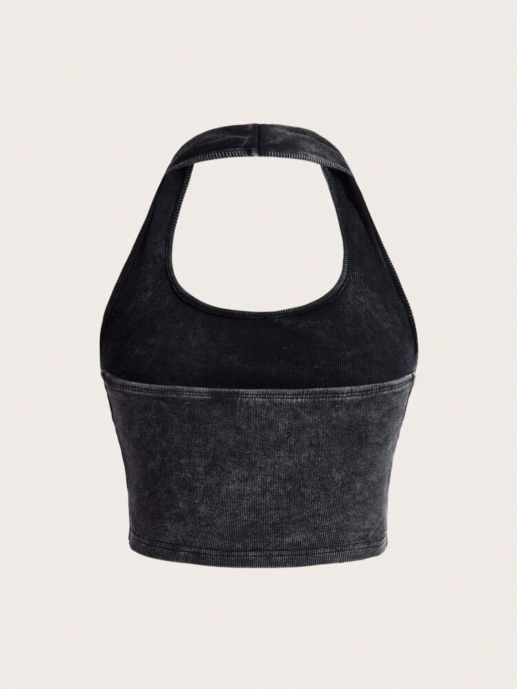 Solid Color Square Neck Backless Square Neck Ruched Camisole Top For Summer